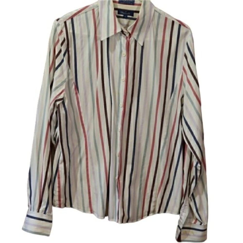 Falconable Striped Button Down Shirt LG